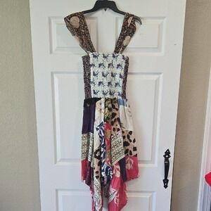 NWT‎ Ashley Taylor Boho Patchwork Asymmetrical Dress – One Size Fits Most